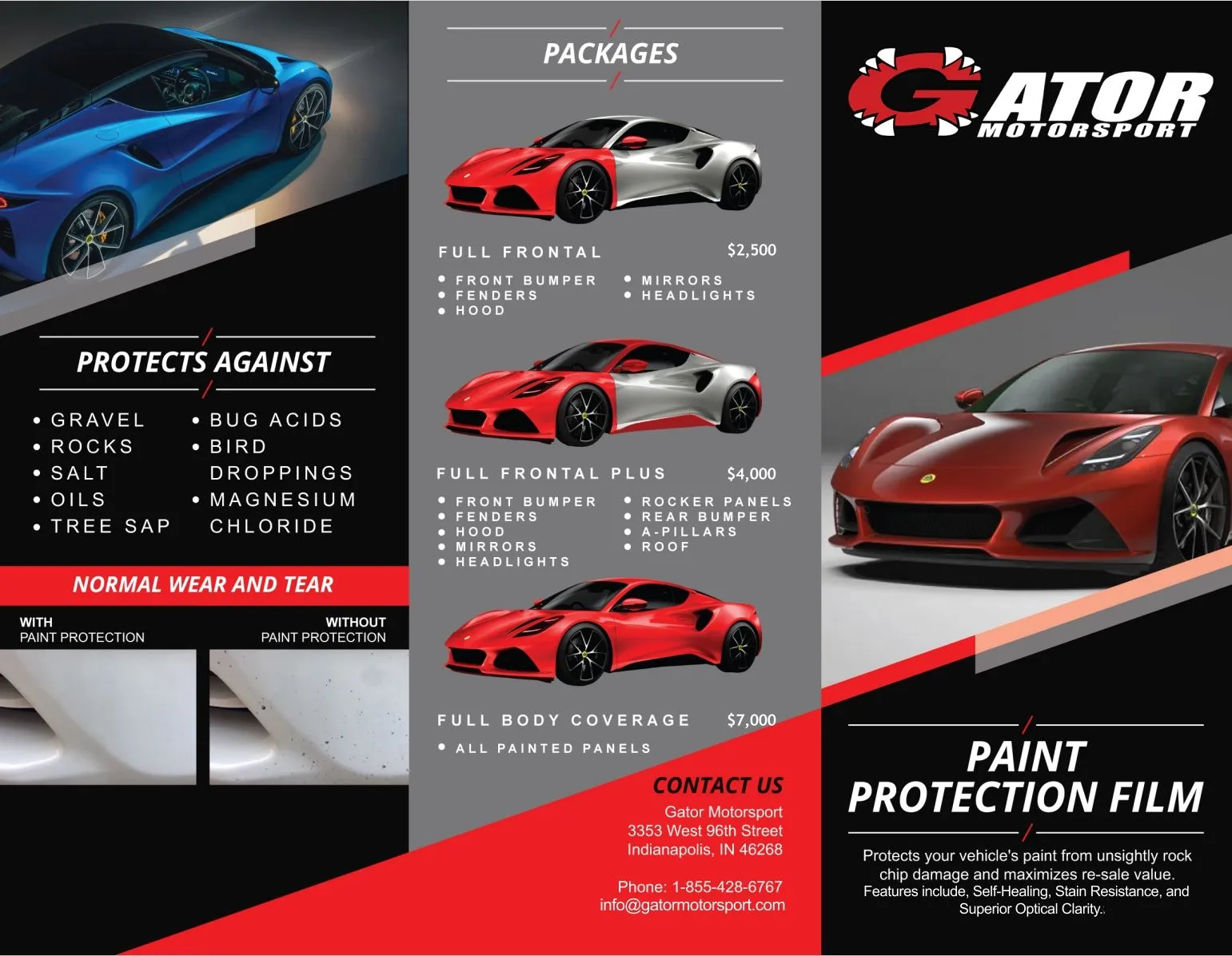 Gator Motorsport's Emira PPF Pamphlet pg 1.webp