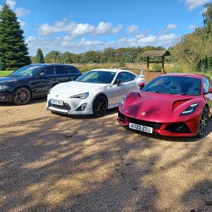 Emira GT86 and Audi.jpg