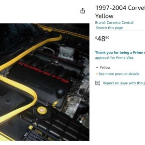 1997-2004 Corvette Underhood Weatherstrip Yellow _ Automotive - Brav.jpg