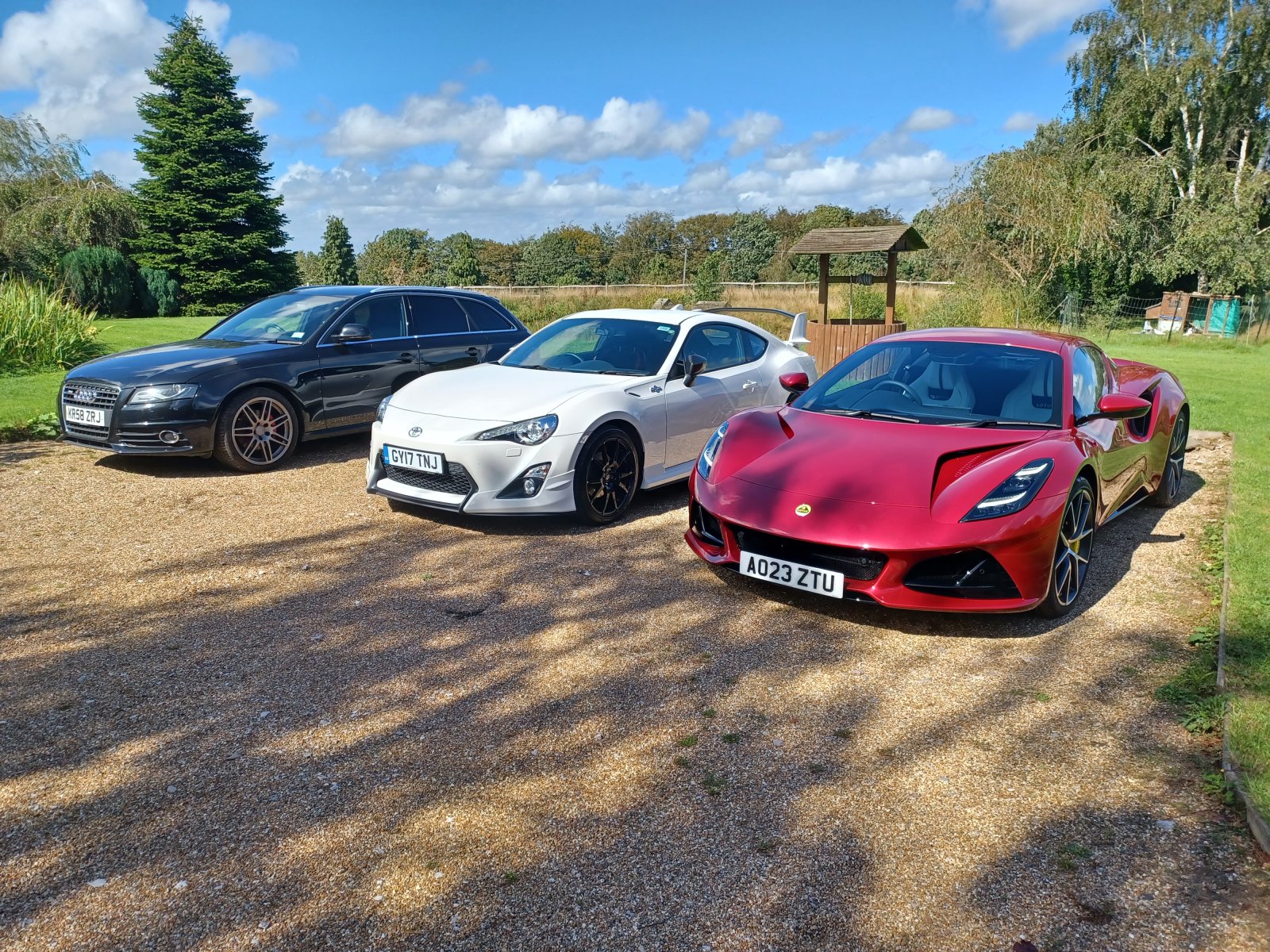 Emira GT86 and Audi.jpg